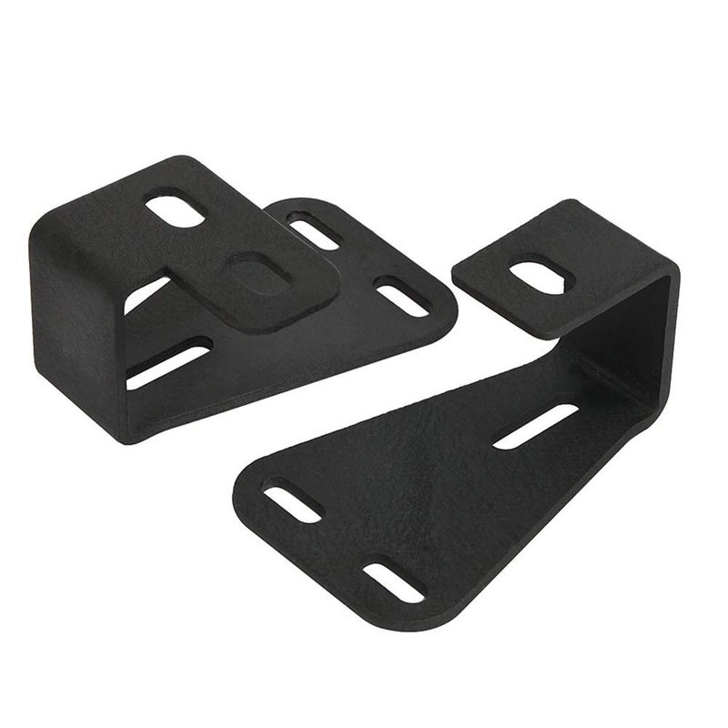 MOTLTECH High Lift Jack Mount Hood Bracket for Jeep Wrangler CJ 1944-1986 / YJ 1987-1995 / TJ 1997-2006 (Pair, Black) - Image 2